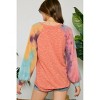 Women's Raglan Sleeve Tie Dye Tunic - ADORA - 2 of 2