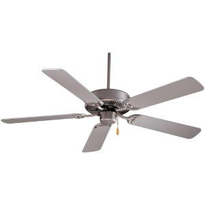 52" Minka Aire Contractor Plus Brush Steel Ceiling Fan with Pull Chain - 1 of 2