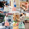 Extra Large 50Lbs Foldable Reusable Shopping Bags with Handles Fold Up - 3 of 4