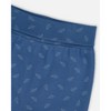 Deux par Deux Boy Organic Cotton Evolutive Pants Blue Printed Leaves - 3 of 4