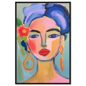 Art Remedy Jacinta s Hair with Flowers Beach Life Inspired Wall Art Framed - 1 of 4