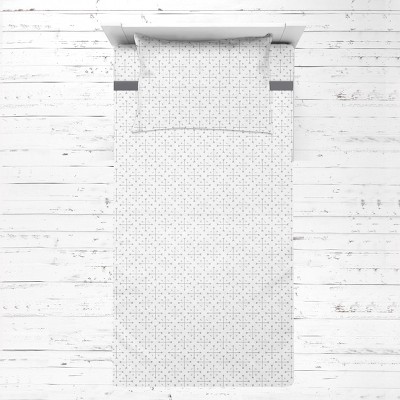 Bacati - Arrows Love Gray Muslin 3 pc Toddler Bed Sheet Set 100 pecent cotton
