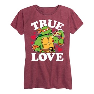 Women's - Teenage Mutant Ninja Turtles - True Love Short Sleeve Graphic T-Shirt - 1 of 4