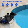 1.6HP Pool Pump for In/Above Ground, 6075 GPH, Single Speed Water Pump with Filter Basket, 1200W, 115V - 2 of 4