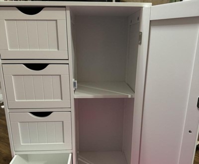 Bauer 22 Wide 4-Drawer White Bathroom Storage Cabinet - #790H0