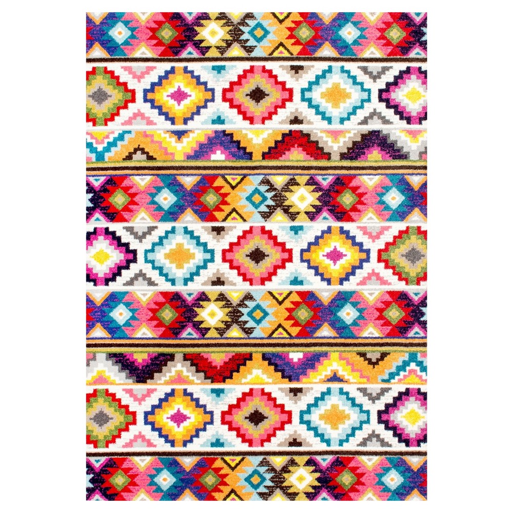 4'x6' Lizmar Retro Abstract Woven Area Rug - nuLOOM