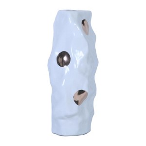 NicBex Ceramic Vase Home Decor with Gold Decoration Irregular Shape Modern Vase for Centerpieces for Dining Room, Living Room, Office - 1 of 4