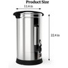 100-Cup Commercial Coffee Urn, Large Coffee Urn Perfect For Church, Meeting rooms, Lounges, and Other Large Gatherings -16 L, Silver - 2 of 4