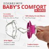 Playtex Baby – Binky Orthodontic Pacifier with Snap-On Cover, Air Comfort Shield, Medical-Grade Silicone, 0–6 Months, 2-Pack, Unicorn and Panda Design - 4 of 4
