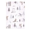 Hudson Baby Infant Girl Cotton Flannel Burp Cloths, Winter Forest, One Size - 3 of 4