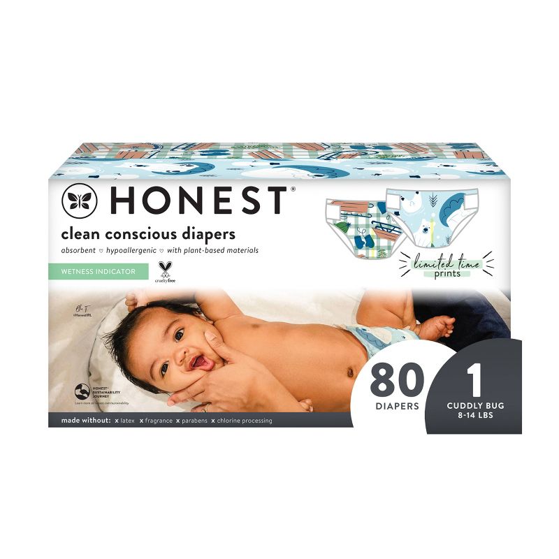 The Honest Company Disposable Diapers - Snow Much Fun & Sled Up - (Select Size and Count), 1 of 7