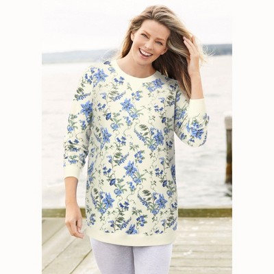 Woman Within Plus Size Fleece Sweatshirt