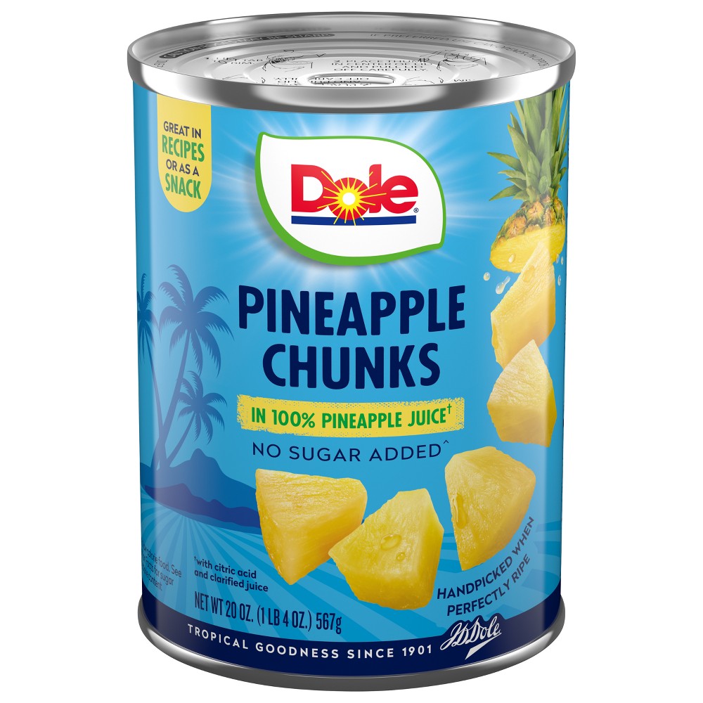 UPC 038900004736 product image for Dole Pineapple Chunks in Juice - 20oz | upcitemdb.com