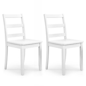 Tangkula Dining Chairs Set of 2 Wood Dining Room Kitchen Side Chairs for Living Room - 1 of 4