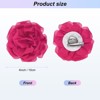 Unique Bargains Handmade Dainty Satin Fabric Big Peony Rose Flower Brooches Hair Clips 1 Pc - 3 of 4
