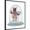 Amanti Art 23"x28" Christmas Penguin Snow Globe by Fab Funky Framed Canvas Wall Art Print - 2 of 4