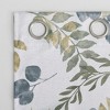 Sun Zero Blackout Remi Floral Leaf Print Grommet Curtain Panel - 4 of 4