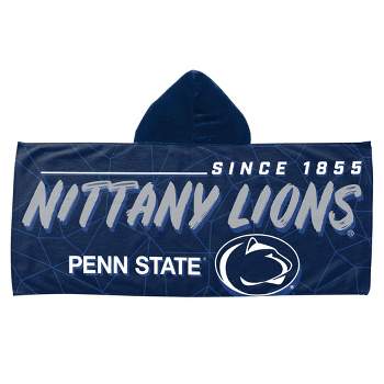 22"x51" NCAA Penn State Nittany Lions Hooded Youth Beach Towel