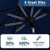 15Ft Rectangular Patio Umbrella with Base Large Patio Umbrella with Crank Handle, UV Resistant, Suitable for Outdoor Markets, Backyard, Poolside-Beige - 2 of 4
