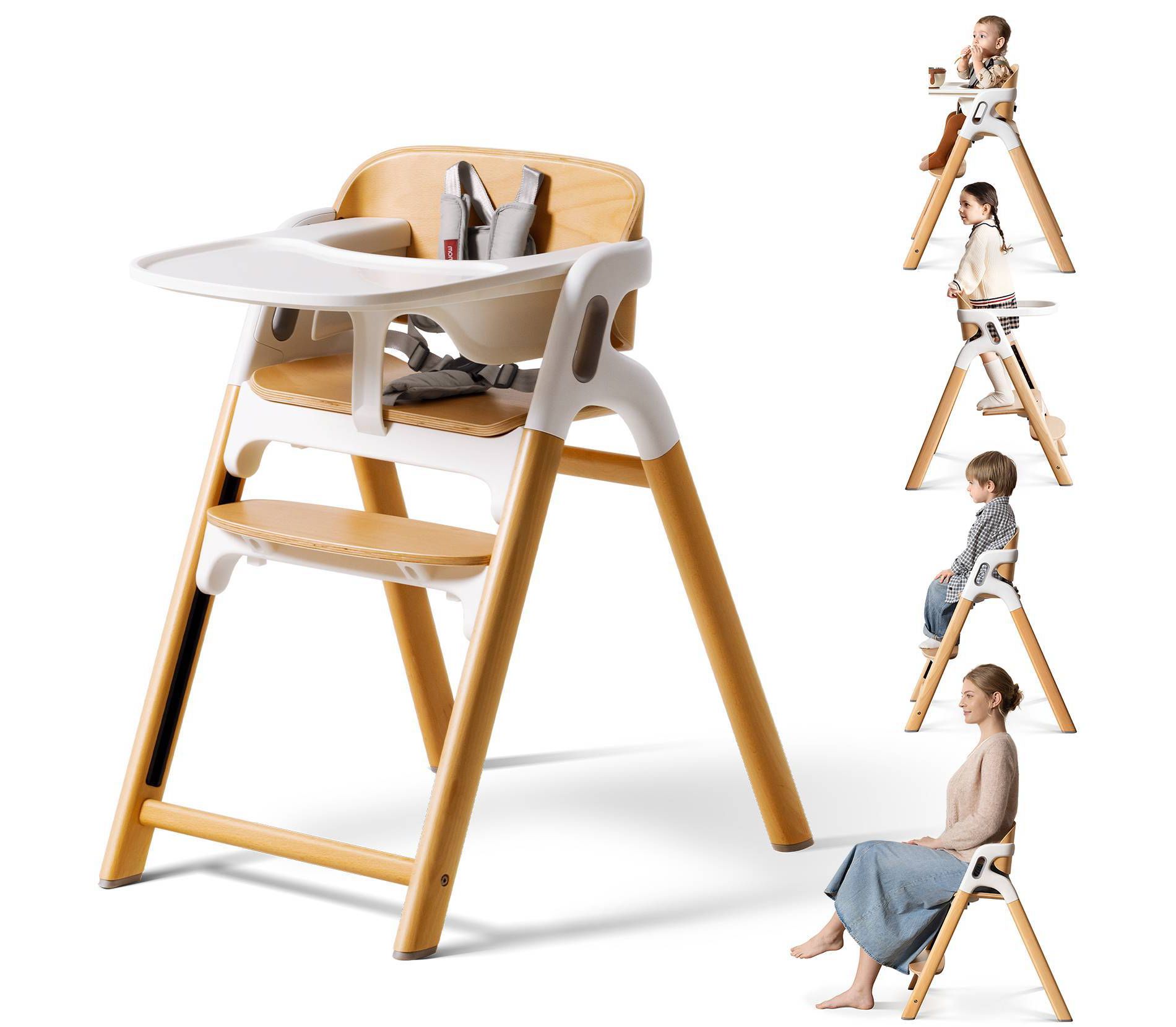 Momcozy DinerPal High Chair - White