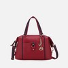 MKF Collection Opal Vegan Leather Lightweight Satchel Bag by Mia K- Red Navy - 2 of 4