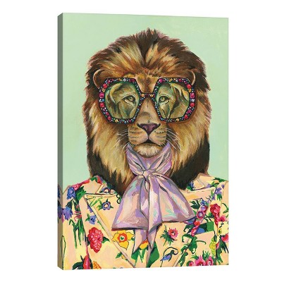 26" x 18" x 0.75" Gucci Lion by Heather Perry Unframed Wall Canvas - iCanvas