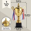 Juvale Large Gold Trophy Cup – 16.3" 1st Place Championship Award for Football, Soccer, Fantasy Sports Competition - 4 of 4