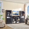 Bookcase and Kids Bookshelf, Storage Cabinet with Wooden Cube Storage Organizer, Modern Book Shelf for Bedroom Furniture - 3 of 4