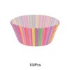Unique Bargains Party Theme Print Disposable Baking Cups Greaseproof Paper Multicolor 1.97"x1.18" 100 Pcs - 4 of 4