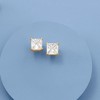 Ross-Simons 1.00 ct. t.w. Princess-Cut CZ Stud Earrings in 14kt Yellow Gold - 3 of 4