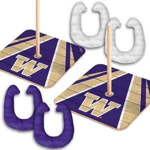 NCAA Washington Huskies Horseshoe Bag Toss Game Set - 1 of 4