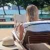Arkwright Las Rayas Chaise Lounge Cover - (Pack of 2) 100% Cotton Terry Towel with Fitted Pocket, 30x85 - 2 of 4