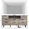 Spacious 8-Drawer Black Dresser with App-Controlled LED Lights & Built-in Charging Station – Ideal for Any Room - 4 of 4