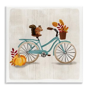 Stupell Industries Squirrel on Autumnal Bicycle, 12" x 12" - 1 of 4