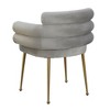 TOV Furniture Dente Velvet Dining Chair By Inspire Me! Home Decor in Grey - 4 of 4
