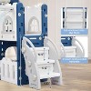 8-in-1 Toddler Playground Activity Set,Slide,Climber,Basketball Hoop,Tunnel,Telescope,Steering Wheel&Storage,Durable Indoor/Outdoor Play Equipment - 3 of 4