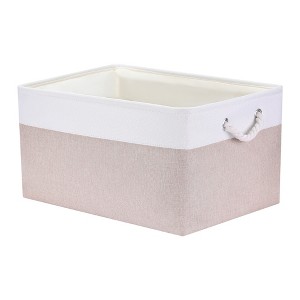 Unique Bargains Fabric Collapsible Spacious Capacity Easy to Clean Storage Bins - 1 of 4