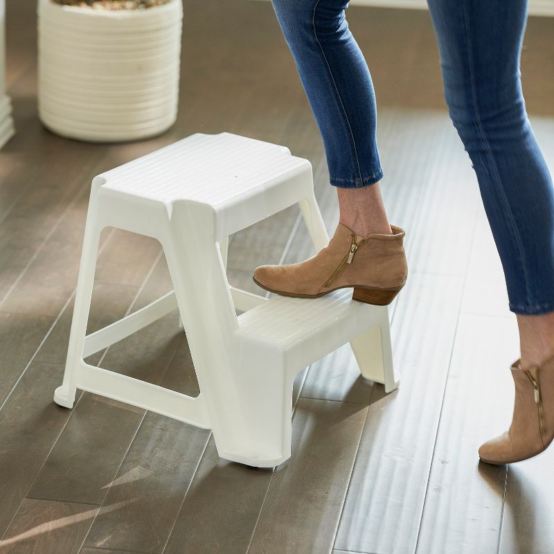 Gracious Living 2 Step Stool w/ Non Slip Feet, Holds Up to 300 Pounds, 3 of 7