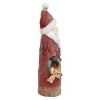 Sunnydaze Indoor Rustic Santa with Wreath with Battery-Operated LED Lights Winter Holiday Statue Decoration - 24" - 3 of 4