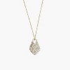 sanctuaire Statement Filigree Beaded Chain Necklace Gold - 2 of 3