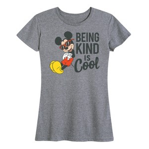 Women's - Disney - Mickey Kind Is Cool Short Sleeve Graphic T-Shirt - 1 of 4
