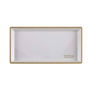 Cook With Color Rectangular "Football is on Serve yourself" Platter - 1 of 3