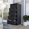 RISOKEYS 5 Drawer Chest,Wooden Tall Dresser Storage Dresser Cabinet,Office Organization and Storage,Bedroom Furniture,for Living Room,Entryway - 2 of 4