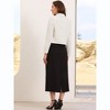 Allegra K Women Lapel Collar Cropped Long Sleeve Business Office Jacket Blazer - 3 of 4