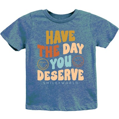 The Juniper Shop SmileyWorld Have The Day You Deserve Groovy Youth Short Sleeve Tee