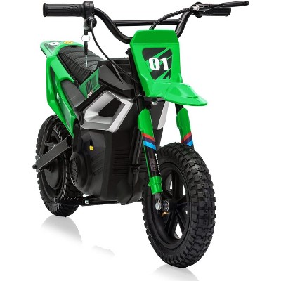 24V Electric Dirt Bike with Rear Wheel Suspension,350w Electric Motorcycle Up to 13.67Mile/h