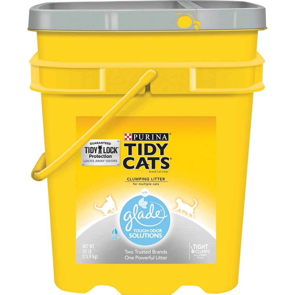 Purina Tidy Cats with Glade Tough Odor Solutions Multiple Cats Clumping Litter - 35lbs