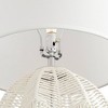 Kathy Ireland North Shore 28 3/4" Tall Basket Coastal Tropical Modern End Table Lamp White String Single Off-White Shade Living Room Bedroom Bedside - 4 of 4