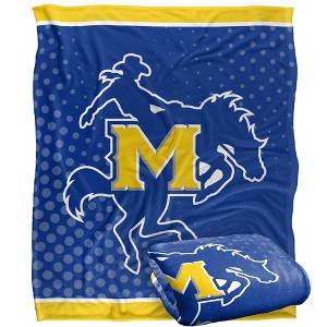 Mcneese State University Logo Dots Silky 50x60 Blanket, 1 Sided - 1 of 4