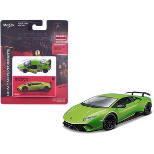 Lamborghini Huracan Performante Green "Speed Icons" Series 1/64 Diecast Model car by Maisto - 1 of 3